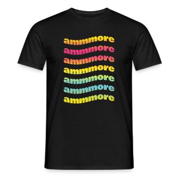 t-shirt Napoli ammore t-shirt idée cadeau amour - T-shirt homme - noir - Devant - AI Model Male 178 light (178cm)