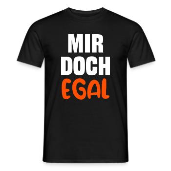 I don't care Statement Attitude Relax - Men's T-Shirt - black - Front - AI Model Male 178 light (178cm)