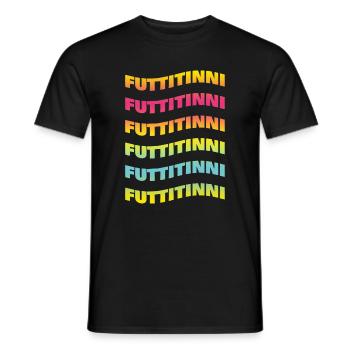 t-shirt futtitinni t-shirt Sicily Sicilian - Men's T-Shirt - black - Front - AI Model Male 178 light (178cm)