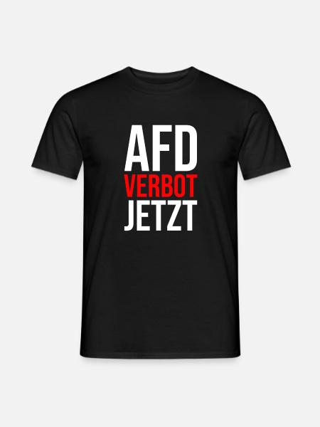 AFD VERBOT JETZT - Männer T-Shirt - Schwarz