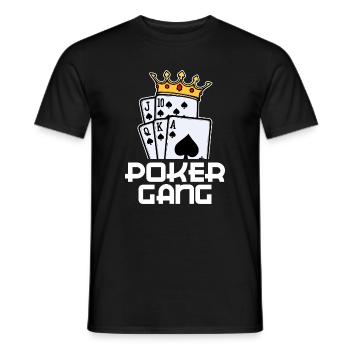 Poker Statement Jeu de cartes de casino Jeux d’argent - T-shirt homme - noir - Devant - AI Model Male 178 light (178cm)