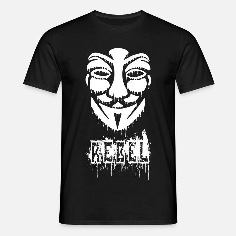 Anonymous graffiti - Men's T-Shirt - black