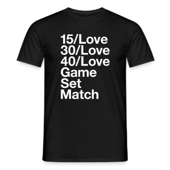 AMATEUR DE TENNIS - T-shirt homme - noir - Devant - AI Model Male 178 light (178cm)