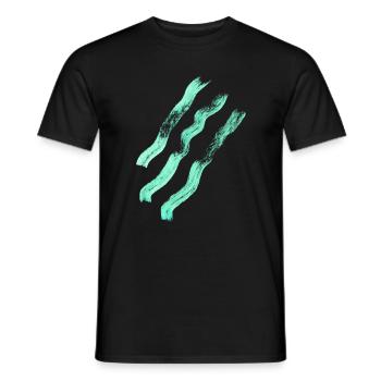Abstract lines - minimalism - Men's T-Shirt - black - Front - AI Model Male 178 light (178cm)