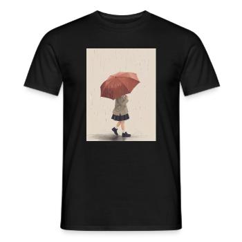 Rainy Kinderbetreuung - Männer T-Shirt - Schwarz - Vorne - AI Model Male 178 light (178cm)