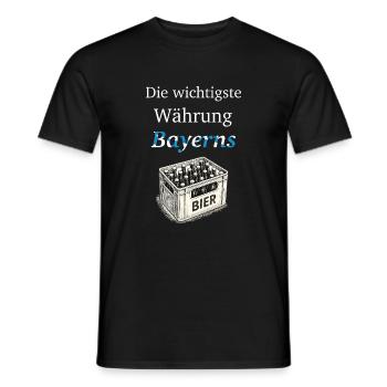 La monnaie la plus importante de la Bavière - T-shirt homme - noir - Devant - AI Model Male 178 light (178cm)