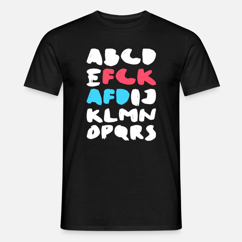 FCK AFD | Politisches Statement Design - Männer T-Shirt - Schwarz