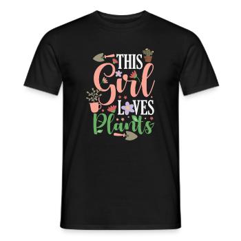 Garden & Plant Lovers Gifts - Men's T-Shirt - black - Front - AI Model Male 178 light (178cm)