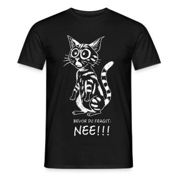 Before you ask... - Men's T-Shirt - black - Front - AI Model Male 178 light (178cm)