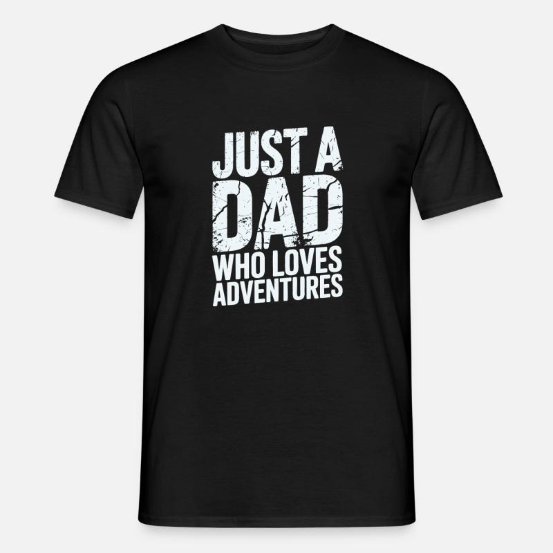 Vater der Abenteuer - Männer T-Shirt - Schwarz