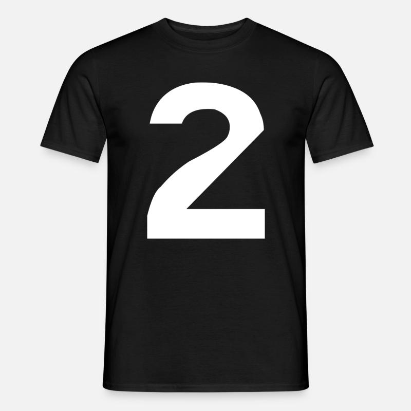 2 Zwei - Männer T-Shirt - Schwarz