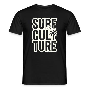 Surfer Shirt, Bag, Hoodie, Tasse, Cap - Männer T-Shirt - Schwarz - Vorne - AI Model Male 178 light (178cm)