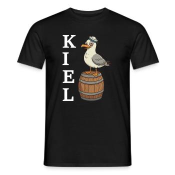 Kiel Seagull - Men's T-Shirt - black - Front - AI Model Male 178 light (178cm)