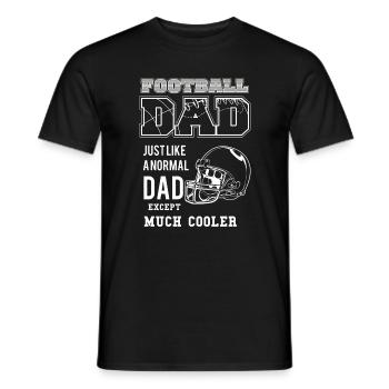 Papa footballeur comme un père normal - T-shirt homme - noir - Devant - AI Model Male 178 light (178cm)