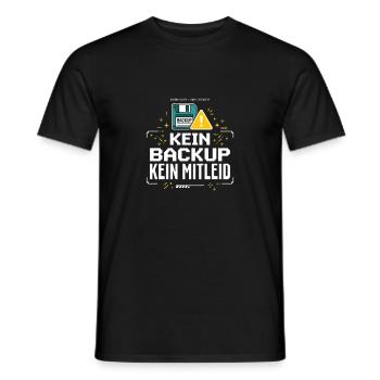 Kein Backup Kein Mitleid IT-Berater Admin - Männer T-Shirt - Schwarz - Vorne - AI Model Male 178 light (178cm)