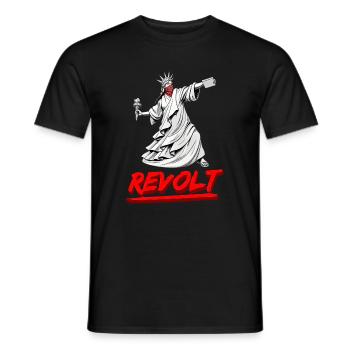 Revolt - Men's T-Shirt - black - Front - AI Model Male 178 light (178cm)