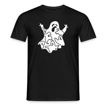 Funny Halloween Day - Funny Halloween Ghost - Männer T-Shirt - Schwarz - Vorne - AI Model Male 178 light (178cm)