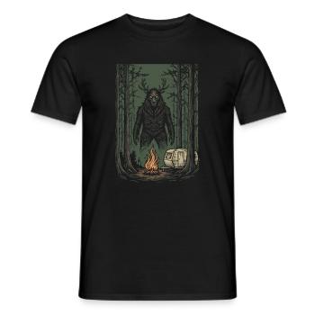 Wandern – Outdoor-Abenteuer – Du bist nicht allein - Männer T-Shirt - Schwarz - Vorne - AI Model Male 178 light (178cm)