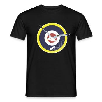 Brighton Bombing Seagull - Men's T-Shirt - black - Front - AI Model Male 178 light (178cm)