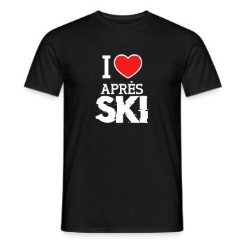 Apres Ski - Men's T-Shirt - black - Front - AI Model Male 178 light (178cm)