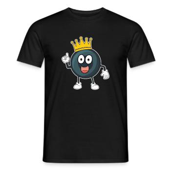 Billard billard billard boule Snooker piscine enfants - T-shirt homme - noir - Devant - AI Model Male 178 light (178cm)