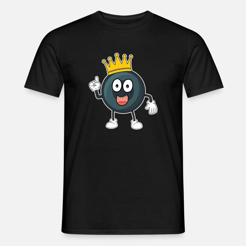 Billard Queue Billardkugel Snooker Pool Kinder - Männer T-Shirt - Schwarz