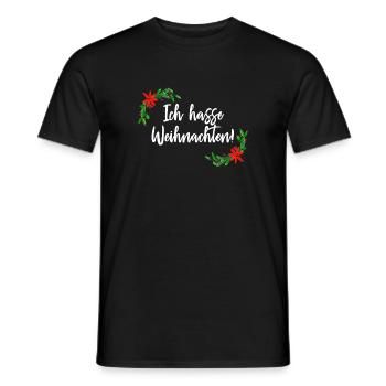Christmas Holiday Muffle Anti - Men's T-Shirt - black - Front - AI Model Male 178 light (178cm)