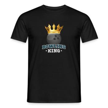 Roi de bowling - T-shirt homme - noir - Devant - AI Model Male 178 light (178cm)