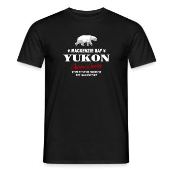 Yukon - Polar Bear - Eisbär - Männer T-Shirt - Schwarz - Vorne - AI Model Male 178 light (178cm)