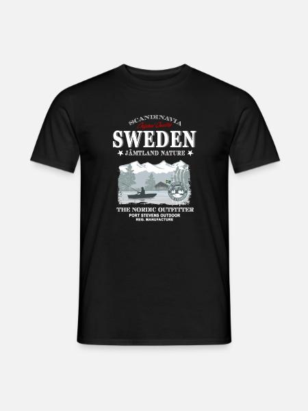 Sweden - Sverige - Schweden - Männer T-Shirt - Schwarz