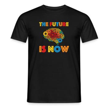 Die Zukunft ist Jetzt | Technologie, Gesundheit - Männer T-Shirt - Schwarz - Vorne - AI Model Male 178 light (178cm)