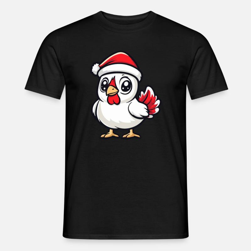 Hahn Weihnachten - Männer T-Shirt - undefined