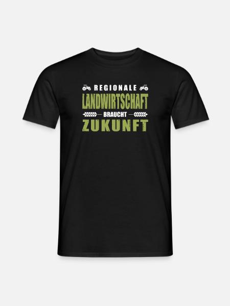 Landwirt Regionale Landwirtschaft Braucht Zukunft - Männer T-Shirt - Schwarz