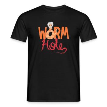 Wurm Würmchen Haare Bart Spruch lustig Geschenk - Männer T-Shirt - Schwarz - Vorne - AI Model Male 178 light (178cm)