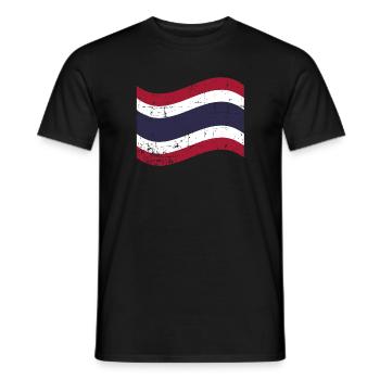 La Thaïlande - T-shirt homme - noir - Devant - AI Model Male 178 light (178cm)