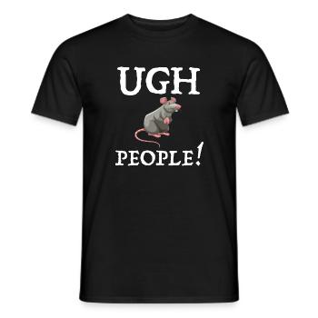 Yuck People | funny sayings, funny pictures - Men's T-Shirt - black - Front - AI Model Male 178 light (178cm)