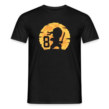8. Geburtstag Junge 8 Jahre alt Ninja - Männer T-Shirt - Schwarz - Vorne - AI Model Male 178 light (178cm)