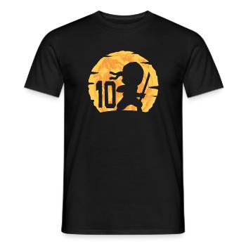10th Birthday Boy 10 years old Ninja - Men's T-Shirt - black - Front - AI Model Male 178 light (178cm)