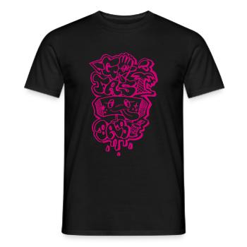 Go fast baby - Men's T-Shirt - black - Front - AI Model Male 178 light (178cm)
