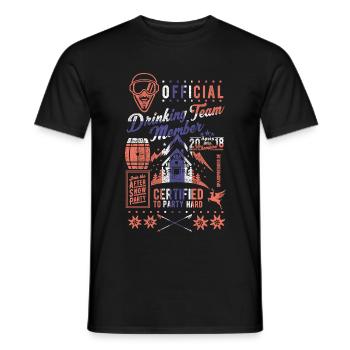 Norway Drinking Team T Shirt - Men's T-Shirt - black - Front - AI Model Male 178 light (178cm)
