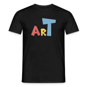 Art - Men's T-Shirt - black - Front - AI Model Male 178 light (178cm)