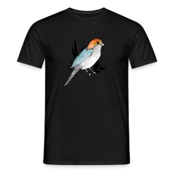 Vogel mit Tupfen - Männer T-Shirt - Schwarz - Vorne - AI Model Male 178 light (178cm)