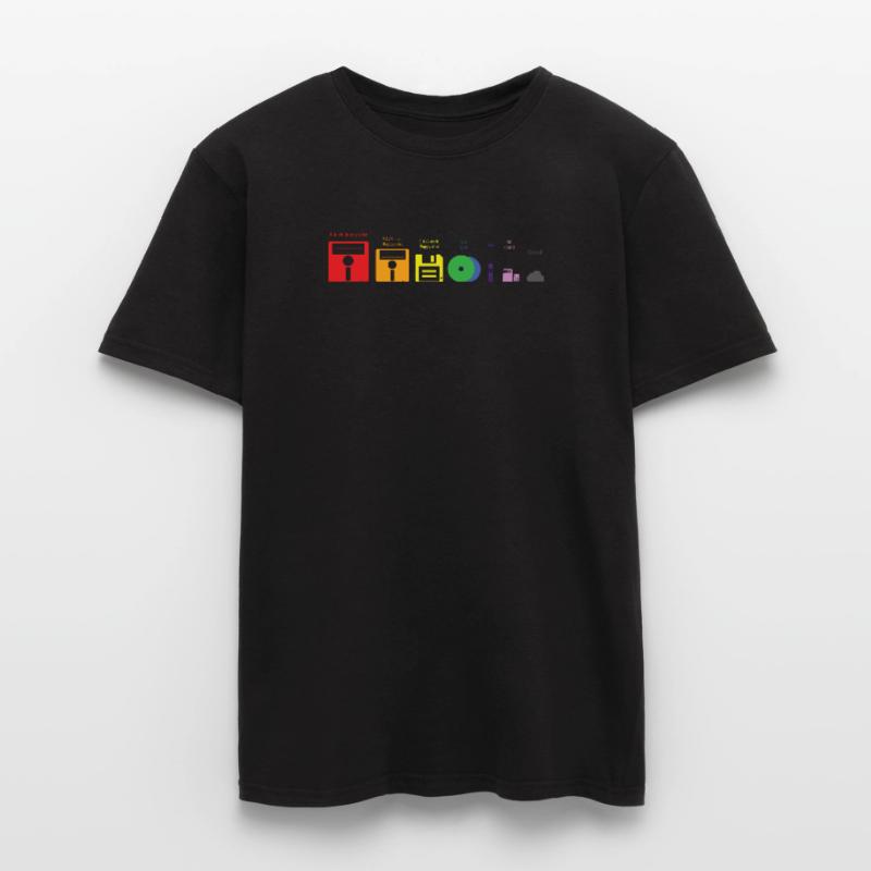 Évolution du support de stockage Disque USB Cloud T-shirt homme