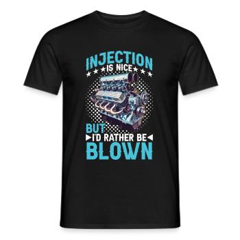 L’injection est agréable mais je préfère être soufflé 15 - T-shirt homme - noir - Devant - AI Model Male 178 light (178cm)
