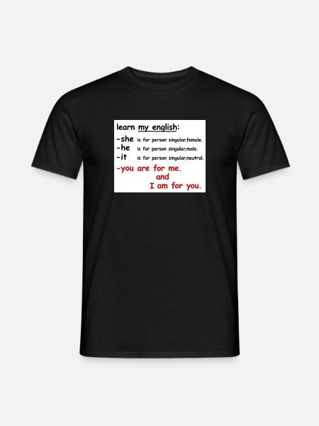 Mon anglais - T-shirt homme - noir