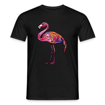 Flamant - T-shirt homme - noir - Devant - AI Model Male 178 light (178cm)