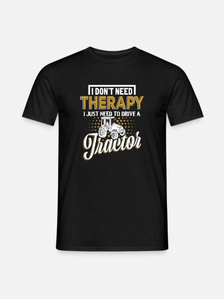 Agriculture tractor - Men's T-Shirt - black