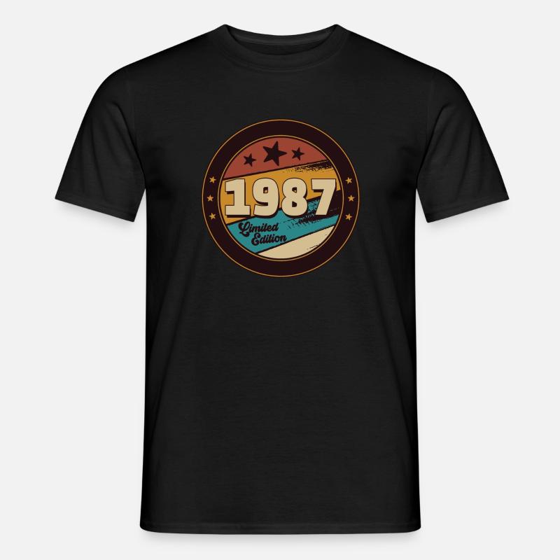 1987 - Männer T-Shirt - Schwarz