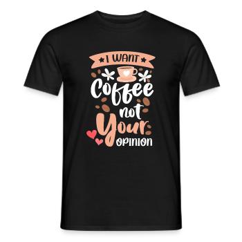 Coffee lovers Energy Espresso Drink - Men's T-Shirt - black - Front - AI Model Male 178 light (178cm)