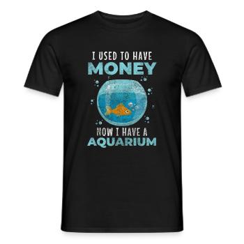 Aquarium Breeder Pet - Men's T-Shirt - black - Front - AI Model Male 178 light (178cm)